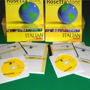 ROSETTA STONE ITALIAN LEVELS 1& 2